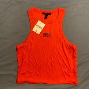 Forever21 Red Crop Top